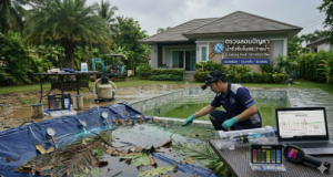น้ำรั่วซึมในสระว่ายน้ำ (Leaking Pool)