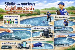 แก้ไขน้ำสระว่ายน้ำขุ่น (Cloudy Water)